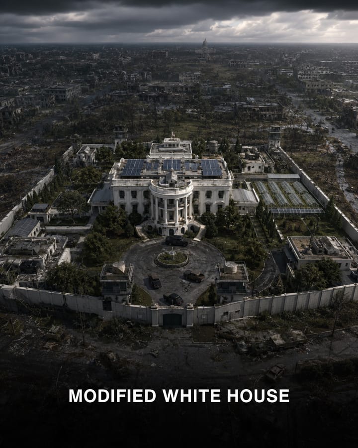 Slide 2 — the modified White House